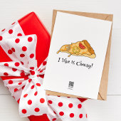 Ik hou meer van je dan van pizza - Funny Love Quot Kaart