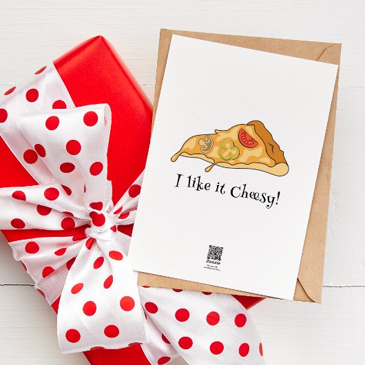 Ik hou meer van je dan van pizza - Funny Love Quot Kaart