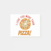 Ik hou meer van je dan van Pizza Post-it® Notes (Voorkant)