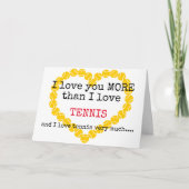 Ik hou meer van je dan van tennis 💘 Valentijns Kaart (Voorkant)