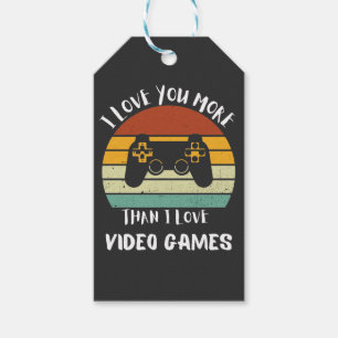 Ik hou meer van je dan van videogames cadeaulabel
