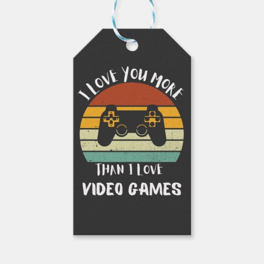 Ik hou meer van je dan van videogames cadeaulabel (Voorkant)
