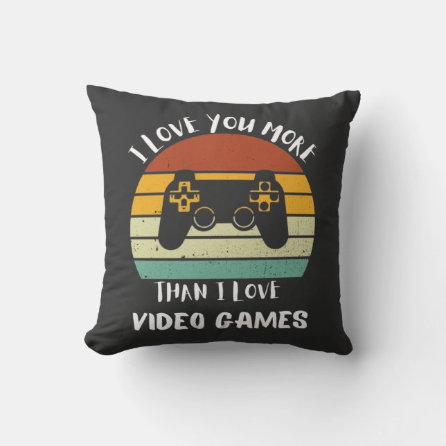 Ik hou meer van je dan van videogames kussen (Voorkant)