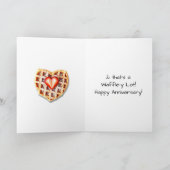 Ik hou meer van je dan van wafels | Gelukkig Jubil Kaart (Binnen)