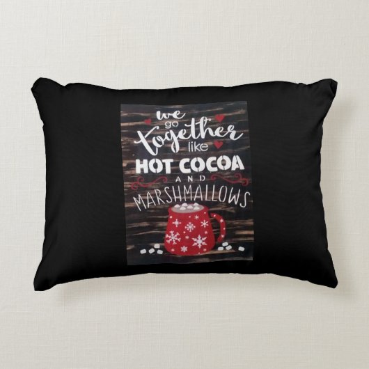 **IK HOU MEER VAN JE DAN VAN WARME CHOCOLADE** SCH ACCENT KUSSEN (Voorkant)