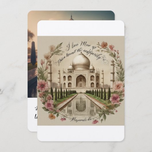 Ik hou meer van je dan van wat dan ook kaart (Voorkant / Achterkant)