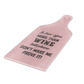 Ik hou meer van je dan van wijn... BESTANDDE KAART Snijplank (Hoek)