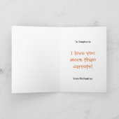 Ik hou meer van je dan van wortelen cavia Valentij Kaart (Binnen)