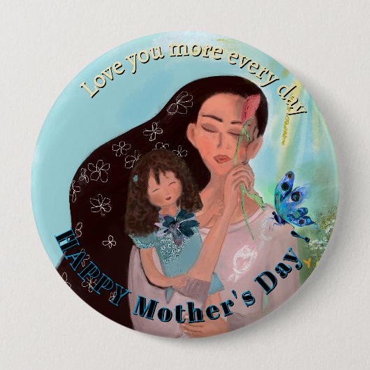 Ik hou meer van je elke dag Button (Voorkant)