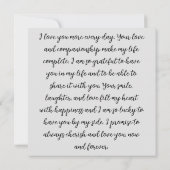 Ik hou meer van je elke dag notitiekaartje (Achterkant)