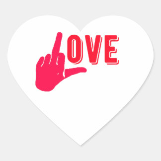 Ik hou meer van je. hart sticker