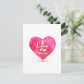 Ik hou meer van je Heart Valentijnsdag Kaart (Staand voorkant)