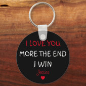 Ik hou meer van je, het einde, ik win, Keyring, Sl Sleutelhanger (Voorkant)