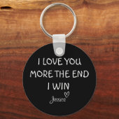 Ik hou meer van je, het einde, ik win, Keyring, Sl Sleutelhanger (Voorkant)