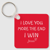 Ik hou meer van je, het einde, ik win, Keyring, Sleutelhanger (Voorkant)