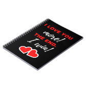 Ik hou meer van je! Het einde. Ik win! Notitieboek (Linkerzijde)