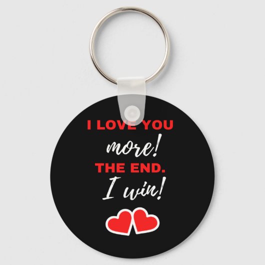 Ik hou meer van je! Het einde. Ik win! Sleutelhanger (Voorkant)