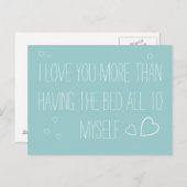 Ik hou meer van je, je mist je briefkaart over lan (Voorkant / Achterkant)