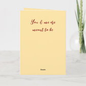 Ik hou meer van je katten rode gele Valentijn Kaart (Achterkant)