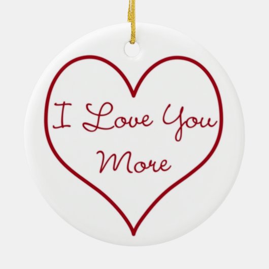 Ik hou meer van je keramisch ornament (Achterkant)
