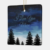 Ik hou meer van je keramisch ornament (Links)