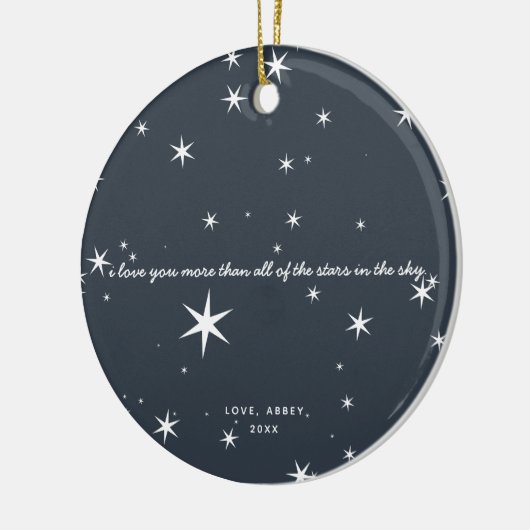 Ik hou meer van je kerstboom Ornament (Links)