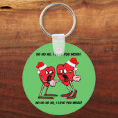 Ik hou meer van je kerstfeest sleutelhanger (Voorkant)