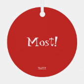 "Ik hou meer van je!" Ornament (Achterkant)