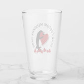 Ik hou meer van je! Penguin en Red Heart Glas (Achterkant)