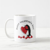 Ik hou meer van je! Penguin Red Heart Valentijn Koffiemok (Links)