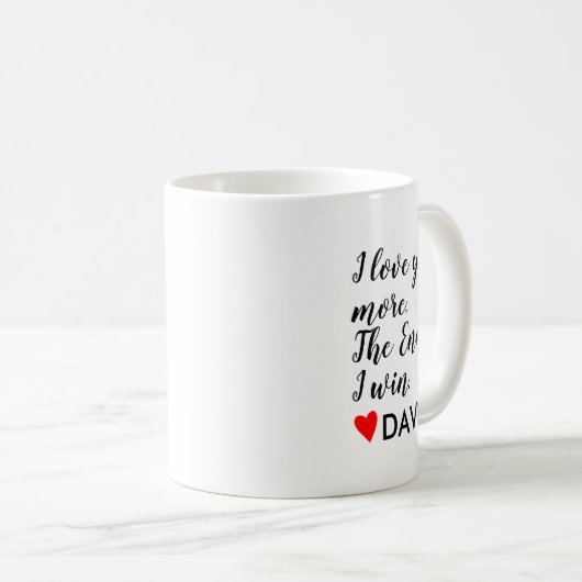 Ik hou meer van je persoonlijke naam, aangepaste c koffiemok (Voorkant rechts)