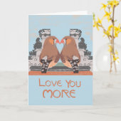 Ik hou meer van je queer Jubileum Kaart (Gele Bloem)