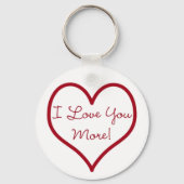 Ik hou meer van je Sleutelhanger (Voorkant)