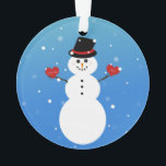 Ik hou meer van je Snowman Ornament<br><div class="desc">Een ontwerp gemaakt voor degene waar je meer van houdt!</div>