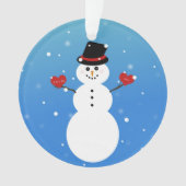 Ik hou meer van je Snowman Ornament (voorkant)