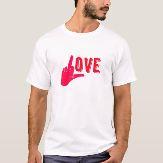 Ik hou meer van je. t-shirt (Voorkant)
