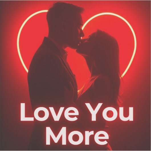 Ik hou meer van je valentijn design sticker (Voorkant)