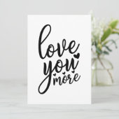 Ik hou meer van je, Valentijnsdag Kaart (Staand voorkant)