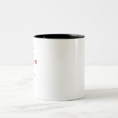 Ik hou meer van je vandaag dan van gisteren tweekleurige koffiemok (Center)