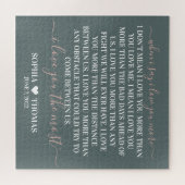 Ik hou meer van je verjaardagscadeau Grootouders Legpuzzel (Horizontaal)