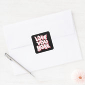 IK HOU MEER VAN JE VIERKANTE STICKER (Envelop)