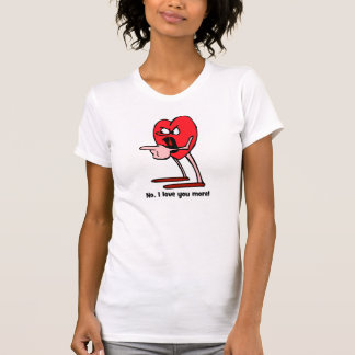 Ik hou meer van je voor koppels t-shirt