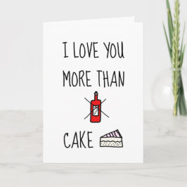 IK HOU MEER VAN JOU DAN, Grappige Valentijnskaart Kaart