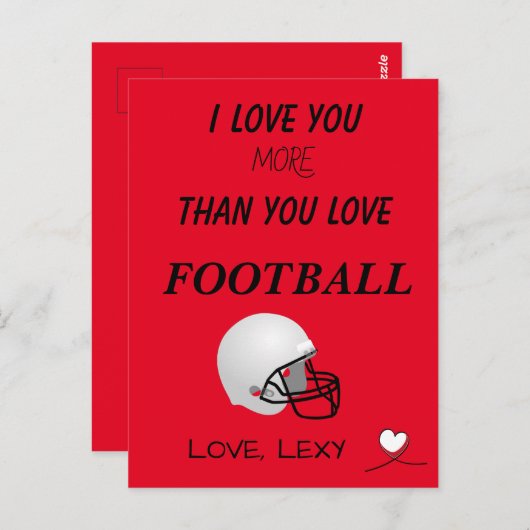 IK HOU MEER VAN JOU DAN JIJ VAN MIJ HOUDT BRIEFKAART (Voorkant / Achterkant)