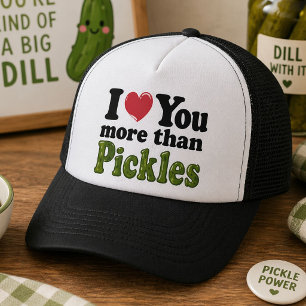Ik Hou Meer van Jou dan van Augurken Trucker Pet
