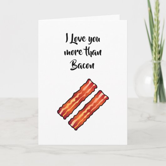 Ik hou meer van jou dan van Bacon Kaart wit (Voorkant)