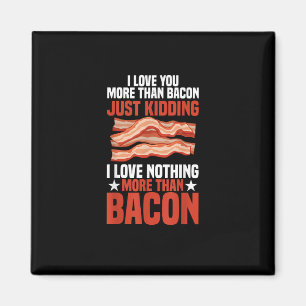 Ik hou meer van jou dan van bacon, leuke ontbijtst magneet