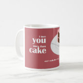 Ik hou meer van jou dan van Cake Koffiemok (Voorkant links)