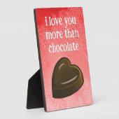 Ik hou meer van jou dan van chocolade fotoplaat (Zijkant)