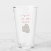 Ik hou meer van jou dan van chocolade glas (Achterkant)